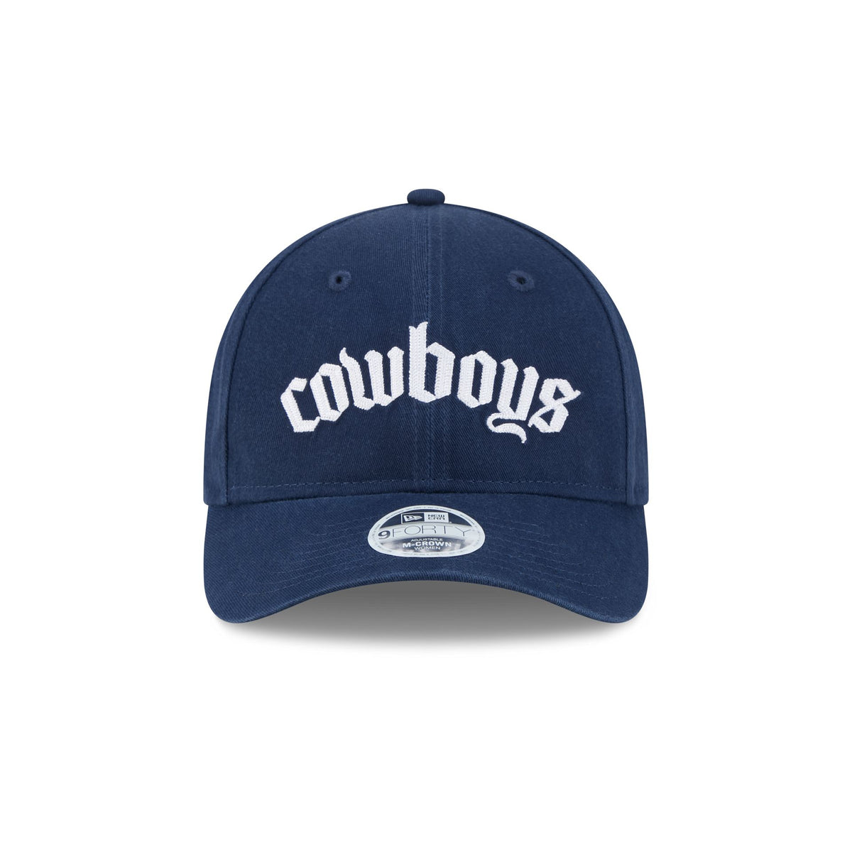 Dallas Cowboys Gothic Font Women's 9FORTY M-Crown Snapback Hat