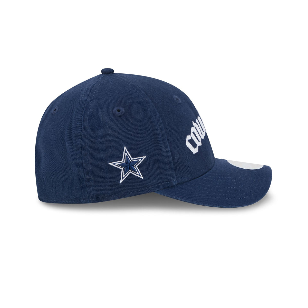 Dallas Cowboys Gothic Font Women's 9FORTY M-Crown Snapback Hat