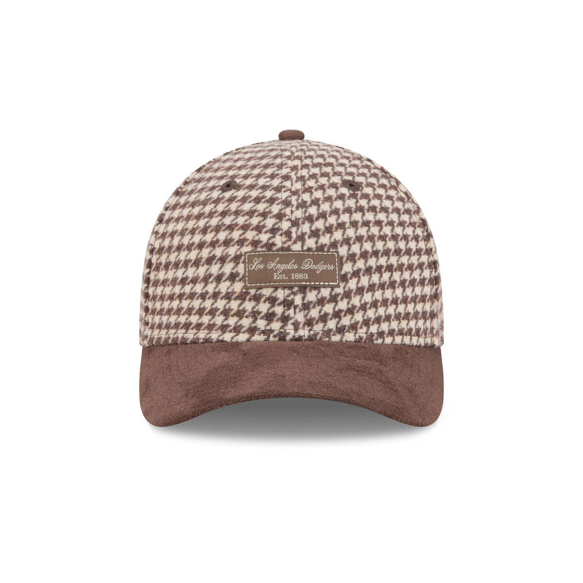 Los Angeles Dodgers Brown Houndstooth Women's 9FORTY M-Crown Adjustable Hat
