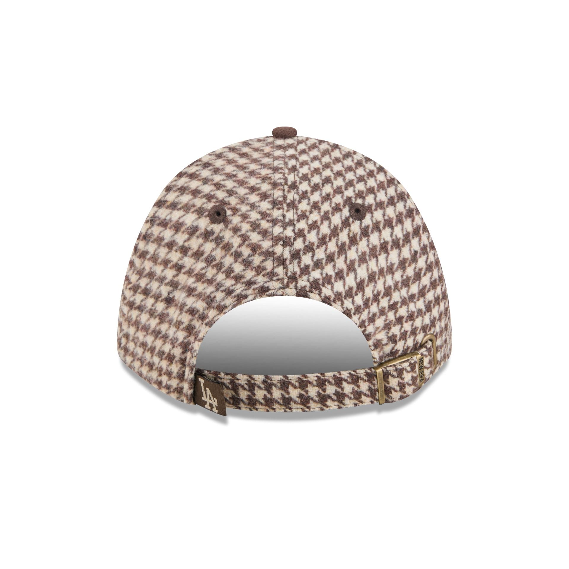 Los Angeles Dodgers Brown Houndstooth Women's 9FORTY M-Crown