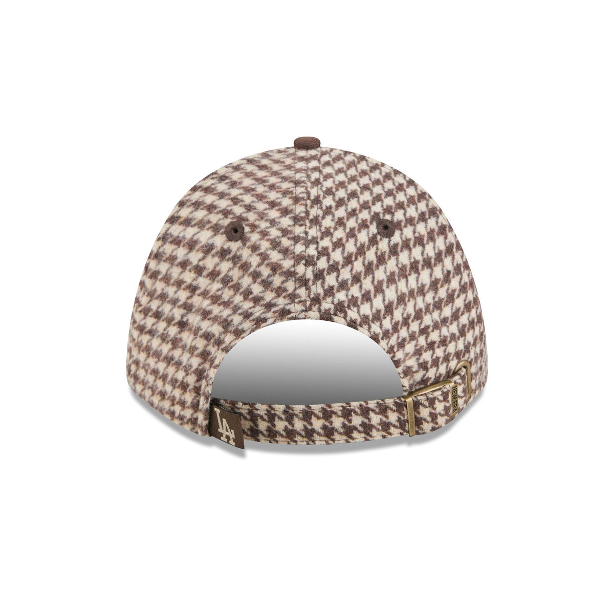 Los Angeles Dodgers Brown Houndstooth Women's 9FORTY M-Crown Adjustable Hat