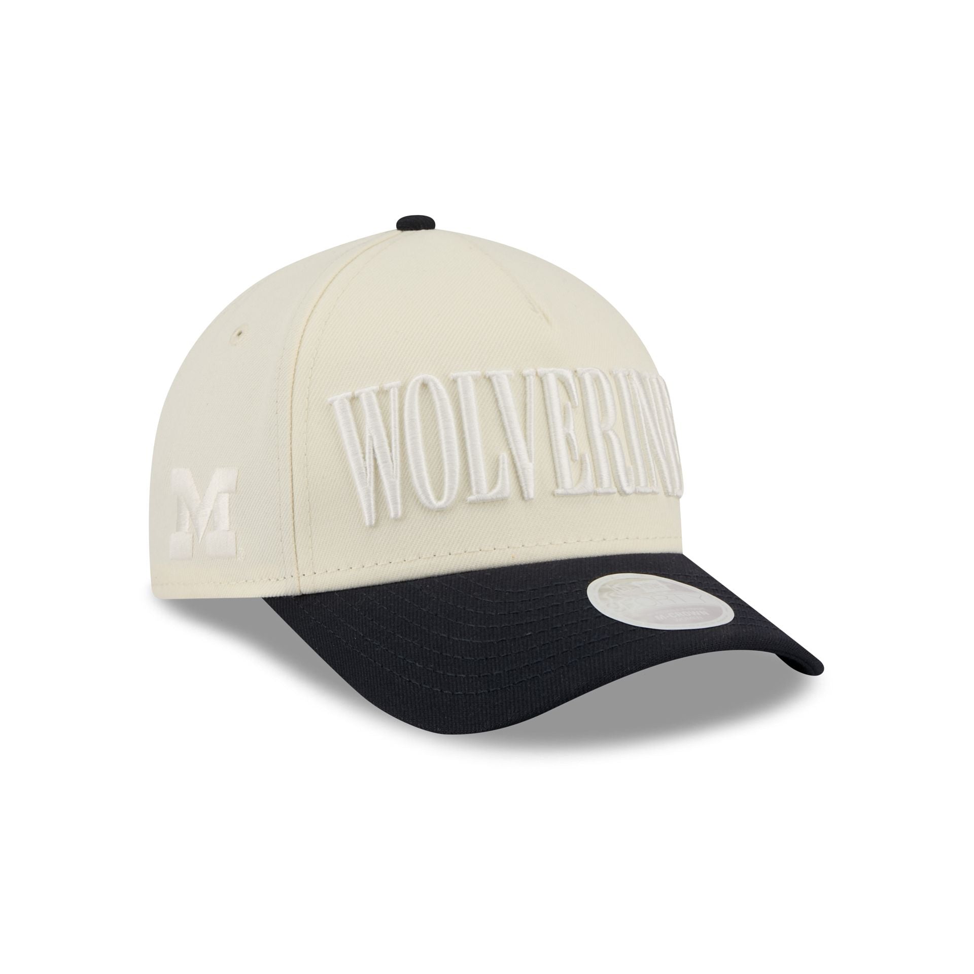 Michigan Wolverines Two Tone Chrome Women's 9FORTY M-Crown A-Frame Snapback Hat