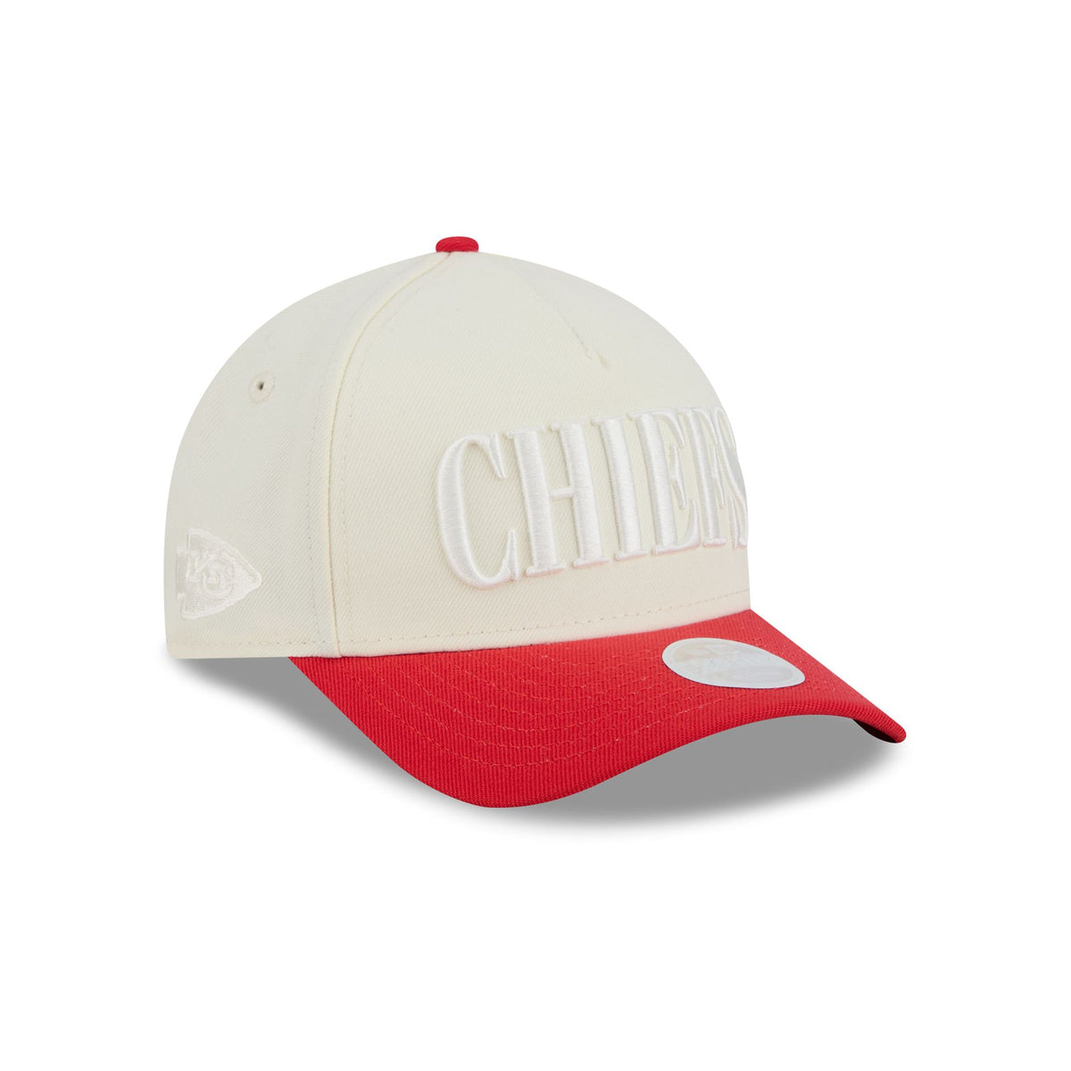 Kansas City Chiefs Two Tone Chrome Women's 9FORTY M-Crown A-Frame Snapback Hat