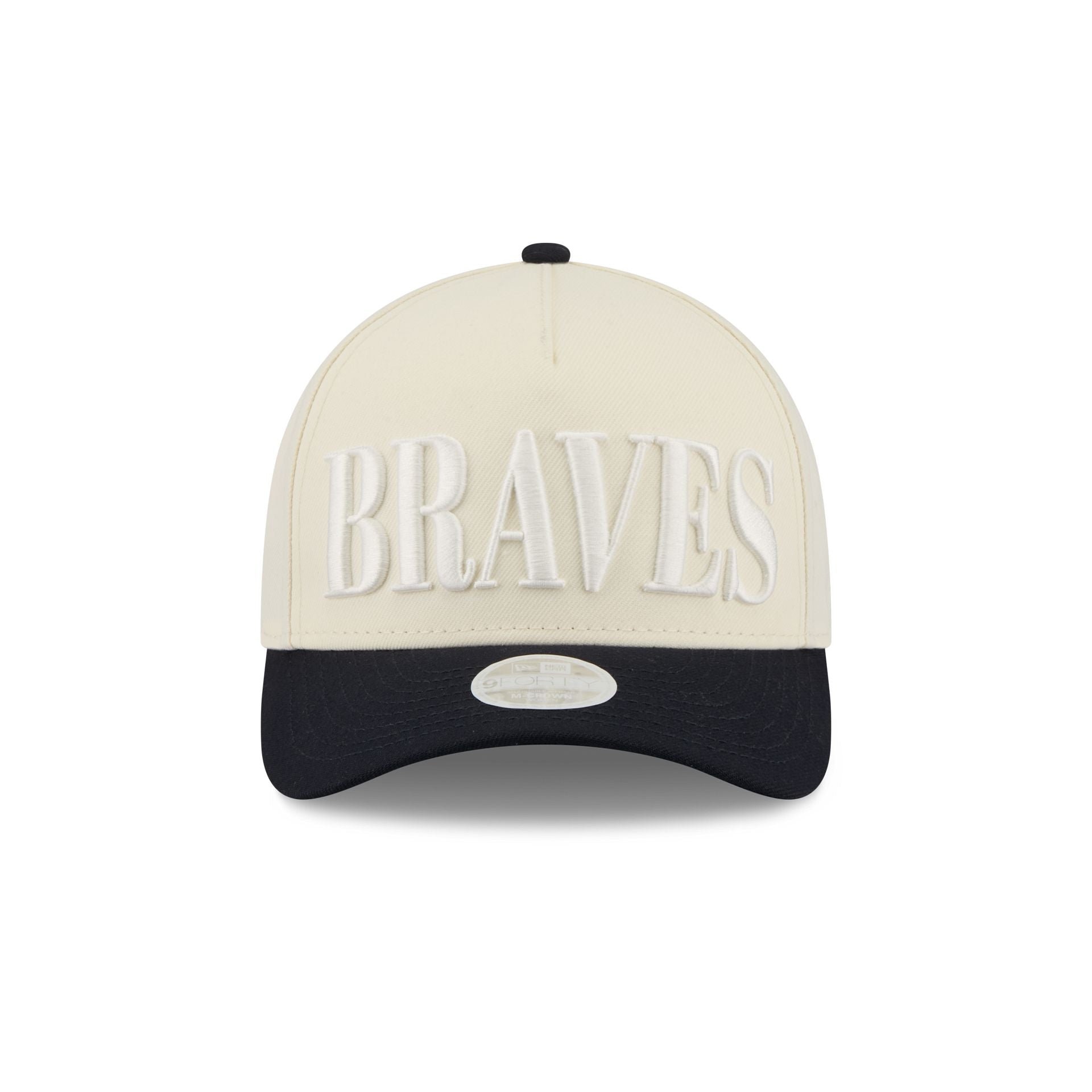 Atlanta Braves Two Tone Chrome Women's 9FORTY M-Crown A-Frame Snapback Hat