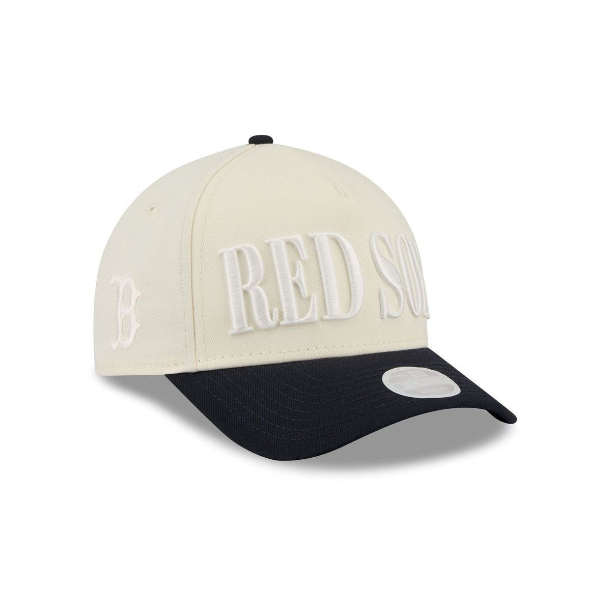 Boston Red Sox Two Tone Chrome Women's 9FORTY M-Crown A-Frame Snapback Hat