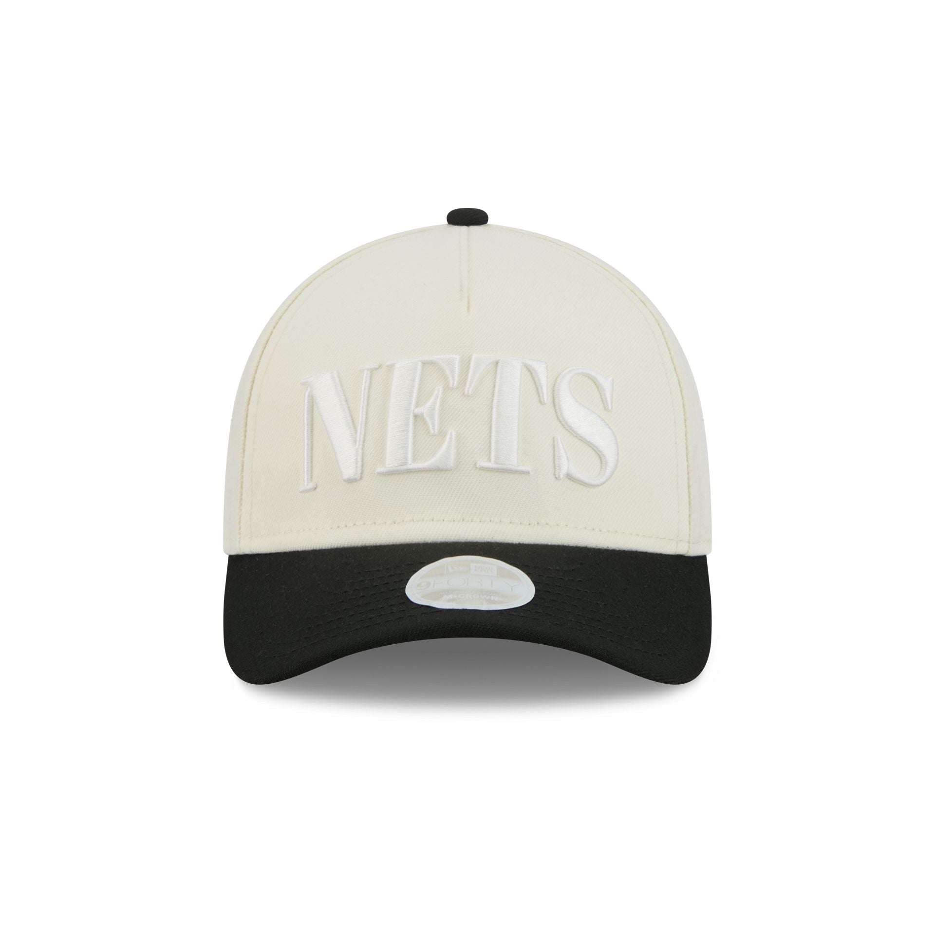 Brooklyn Nets Two Tone Chrome Women's 9FORTY M-Crown A-Frame Snapback Hat