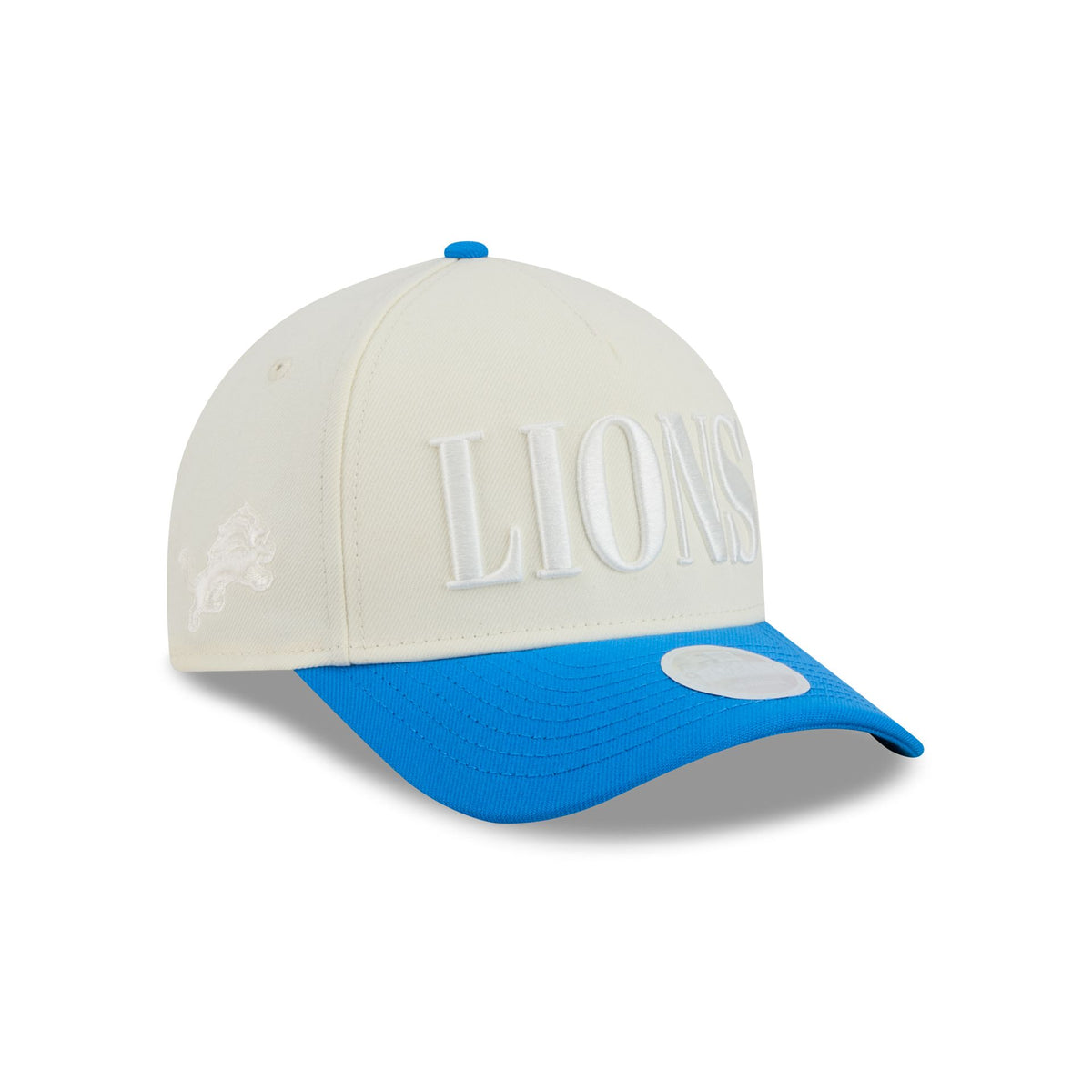 Detroit Lions Two Tone Chrome Women's 9FORTY M-Crown A-Frame Snapback Hat