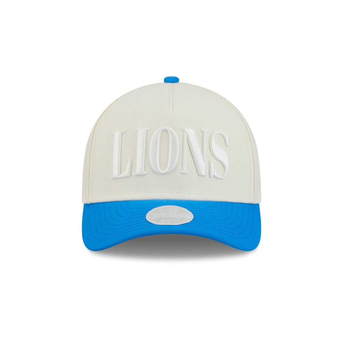 Detroit Lions Two Tone Chrome Women's 9FORTY M-Crown A-Frame Snapback Hat
