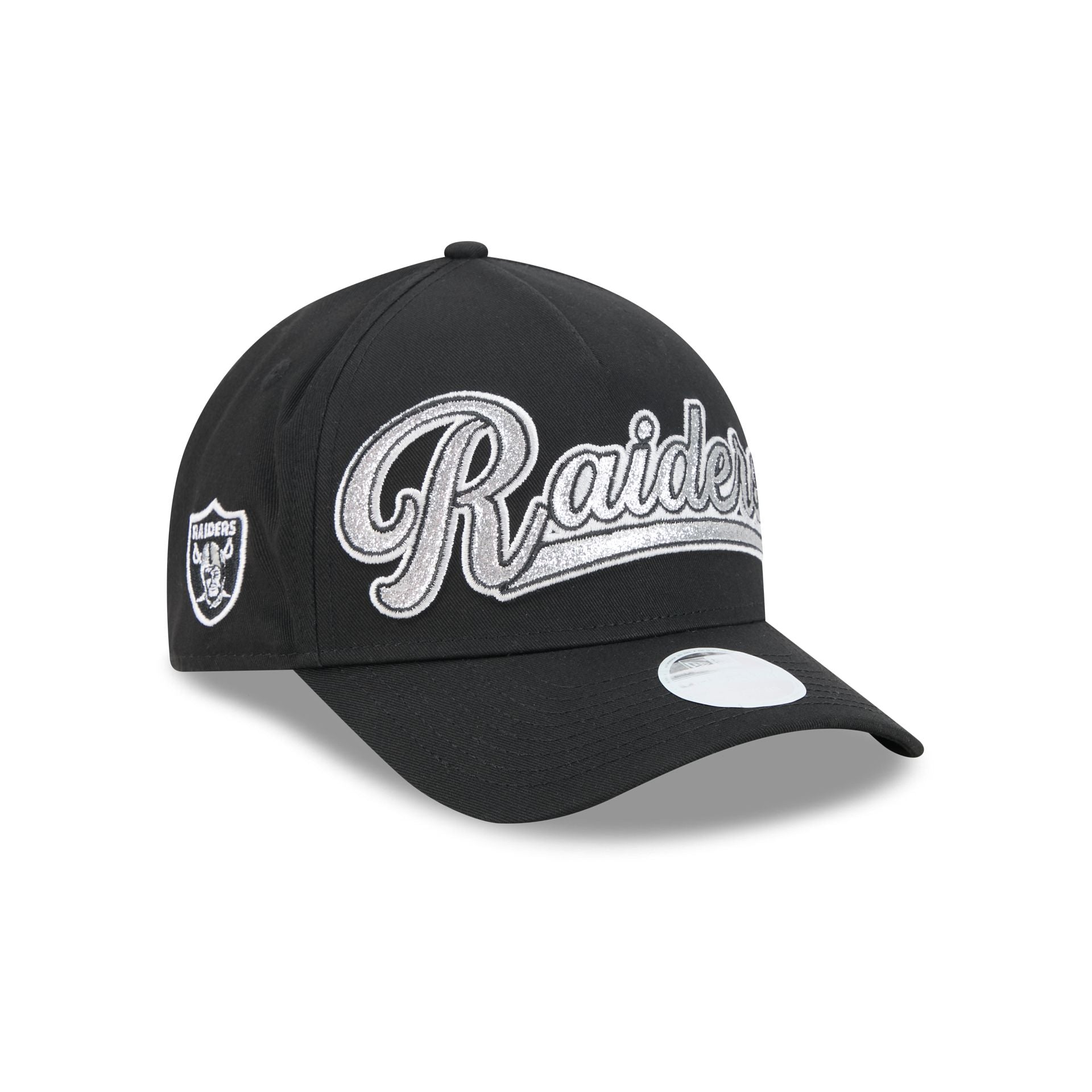 Las Vegas Raiders Glitz Women's 9FORTY M-Crown A-Frame Snapback Hat
