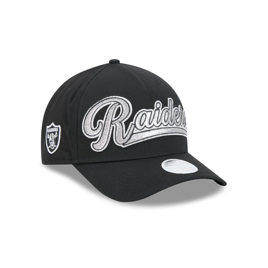 Las Vegas Raiders Glitz Women's 9FORTY M-Crown A-Frame Snapback Hat