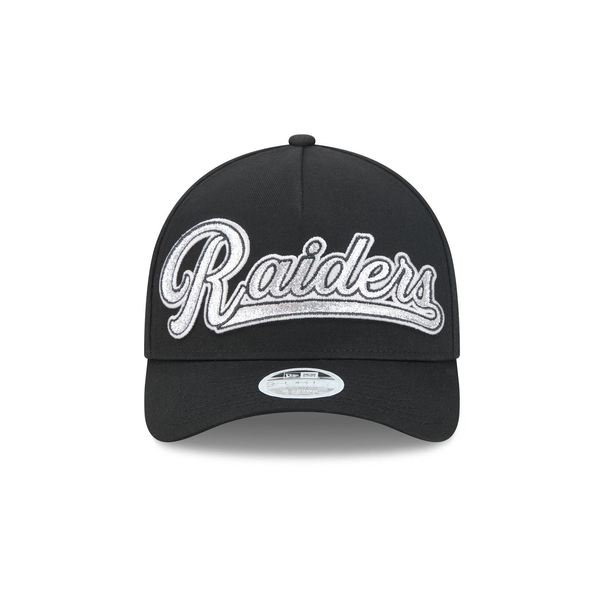 Las Vegas Raiders Glitz Women's 9FORTY M-Crown A-Frame Snapback Hat