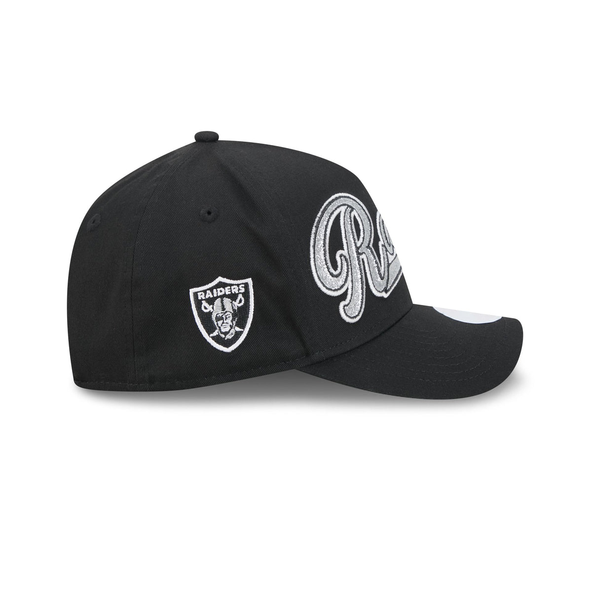 Las Vegas Raiders Glitz Women's 9FORTY M-Crown A-Frame Snapback Hat