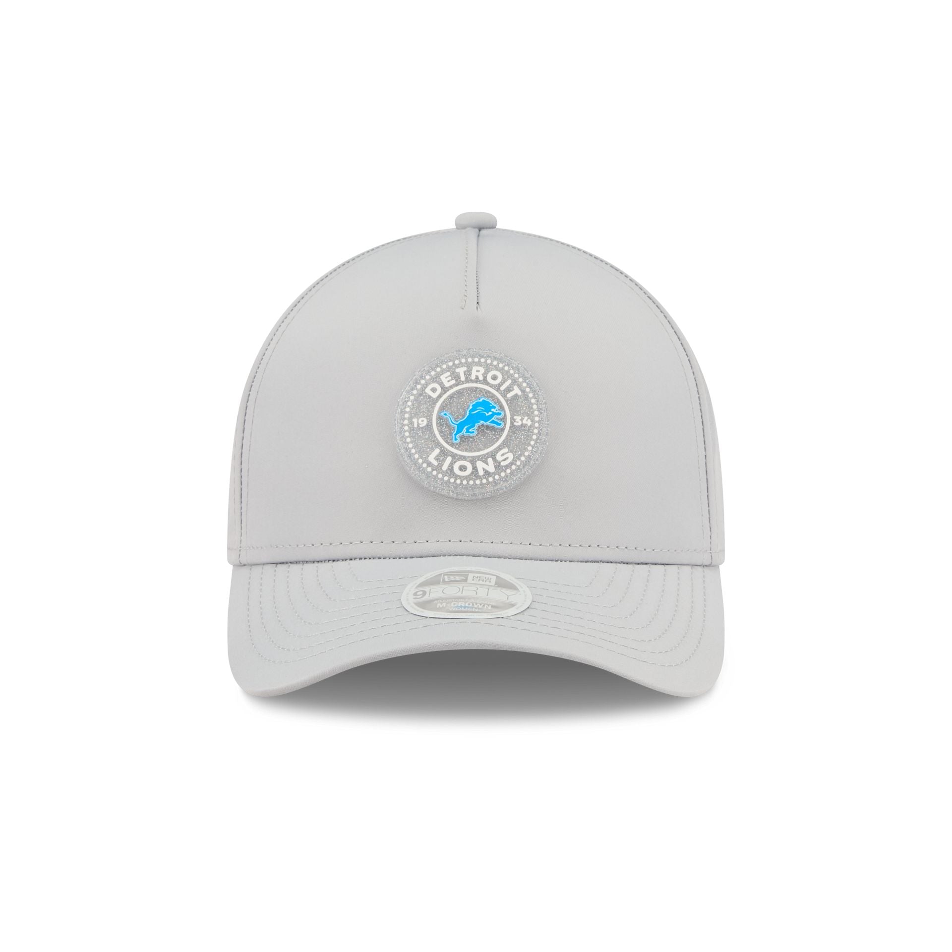 Detroit Lions Glitter Patch Women's 9FORTY M-Crown A-Frame Snapback Hat