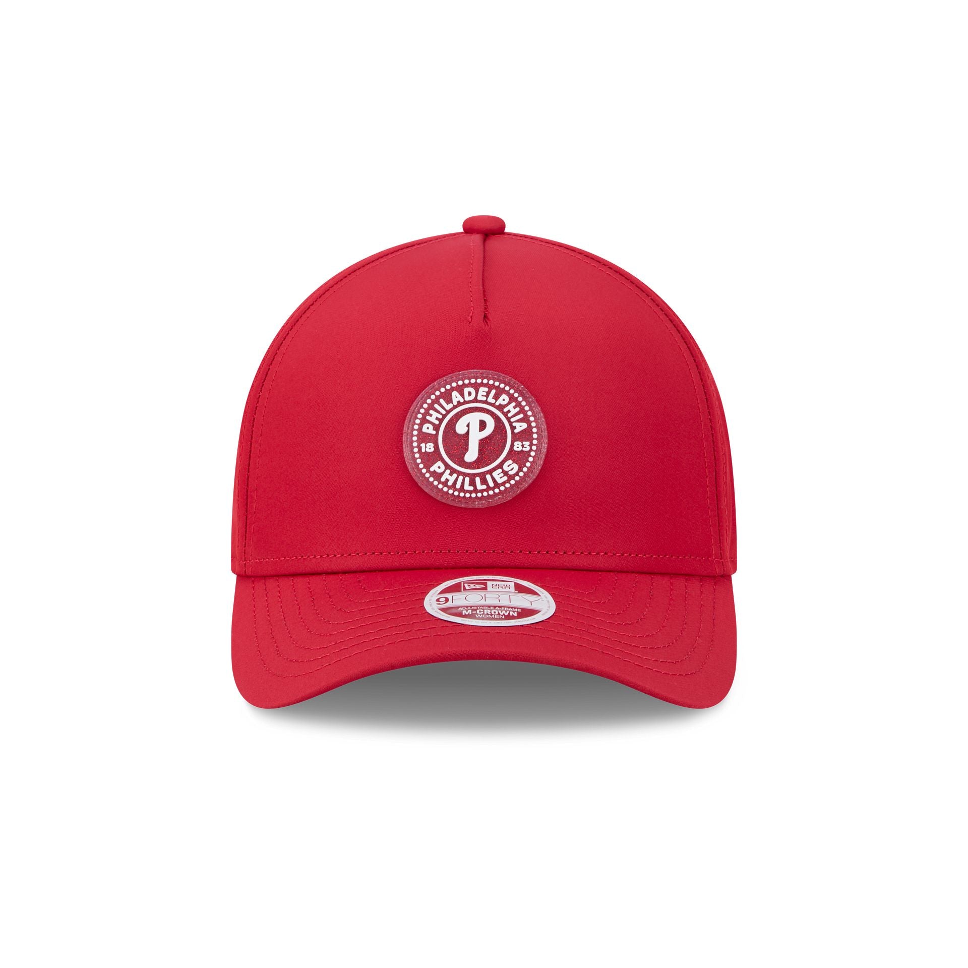 Philadelphia Phillies Glitter Patch Women's 9FORTY M-Crown A-Frame Snapback Hat