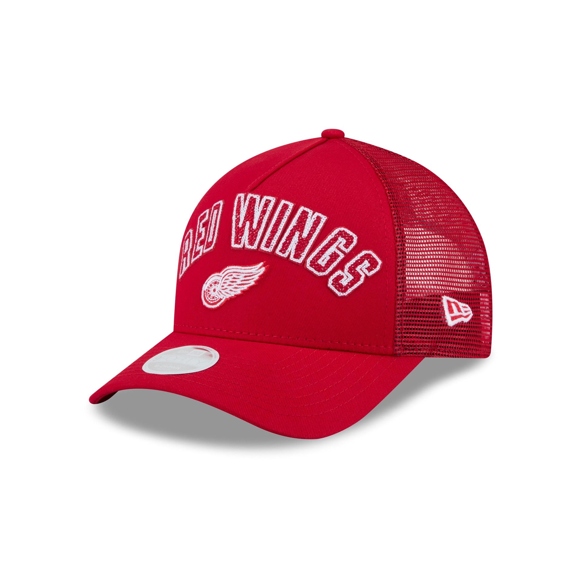 Detroit Red Wings Sequin Wordmark Women's 9FORTY M-Crown A-Frame Trucker Hat