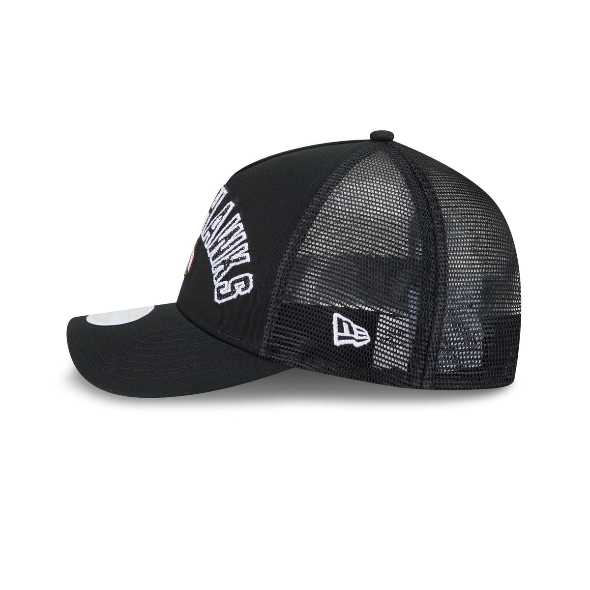 Chicago Blackhawks Sequin Wordmark Women's 9FORTY M-Crown A-Frame Trucker Hat