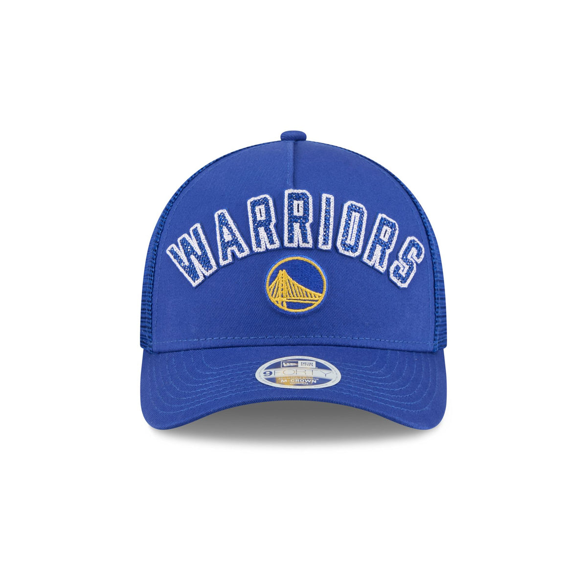 Golden State Warriors Sequin Wordmark Women's 9FORTY M-Crown A-Frame Trucker Hat