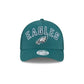 Philadelphia Eagles Sequin Wordmark Women's 9FORTY M-Crown A-Frame Trucker Hat