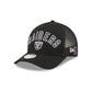 Las Vegas Raiders Sequin Wordmark Women's 9FORTY M-Crown A-Frame Trucker Hat