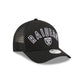 Las Vegas Raiders Sequin Wordmark Women's 9FORTY M-Crown A-Frame Trucker Hat