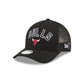 Chicago Bulls Sequin Wordmark Women's 9FORTY M-Crown A-Frame Trucker Hat