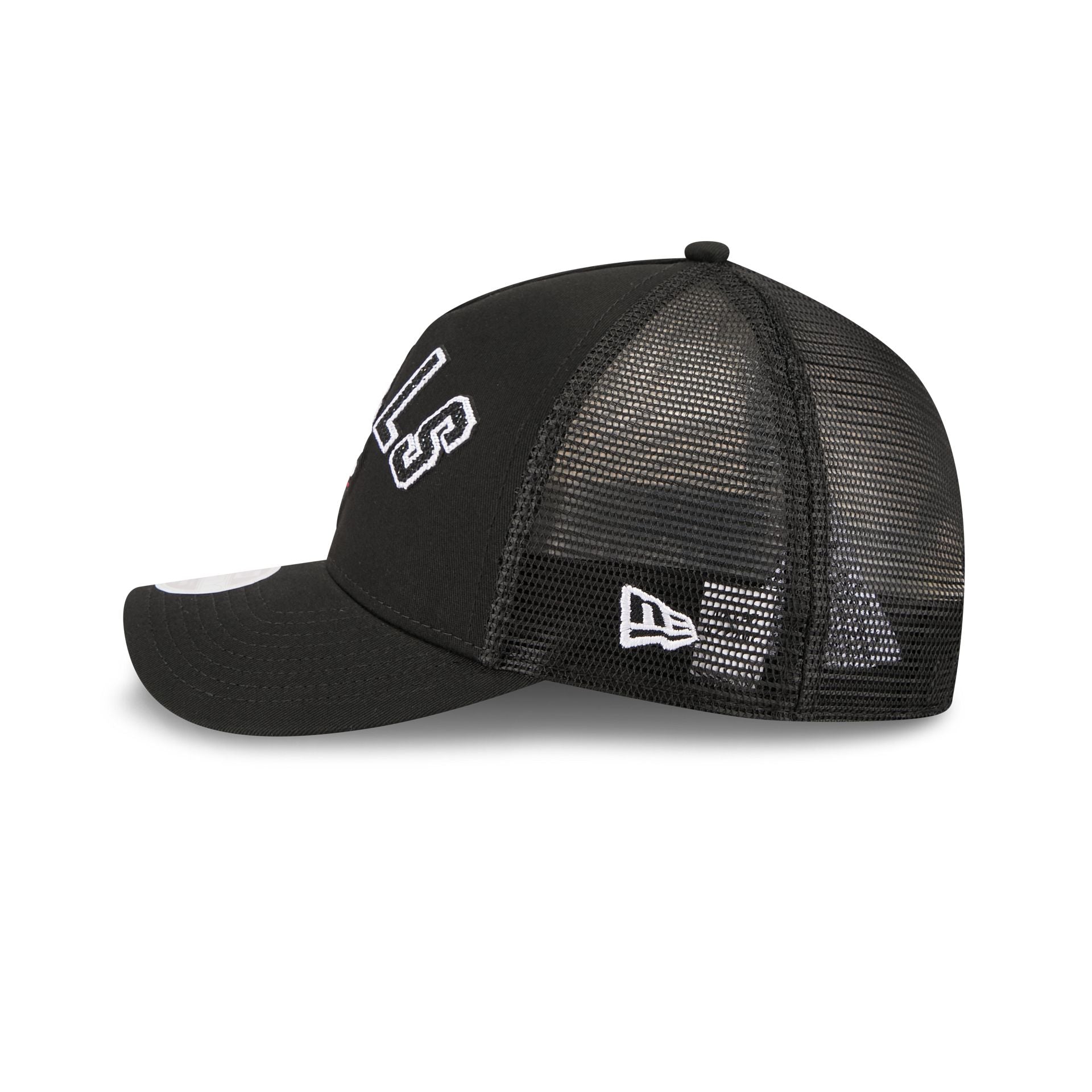 Chicago Bulls Sequin Wordmark Women's 9FORTY M-Crown A-Frame Trucker Hat