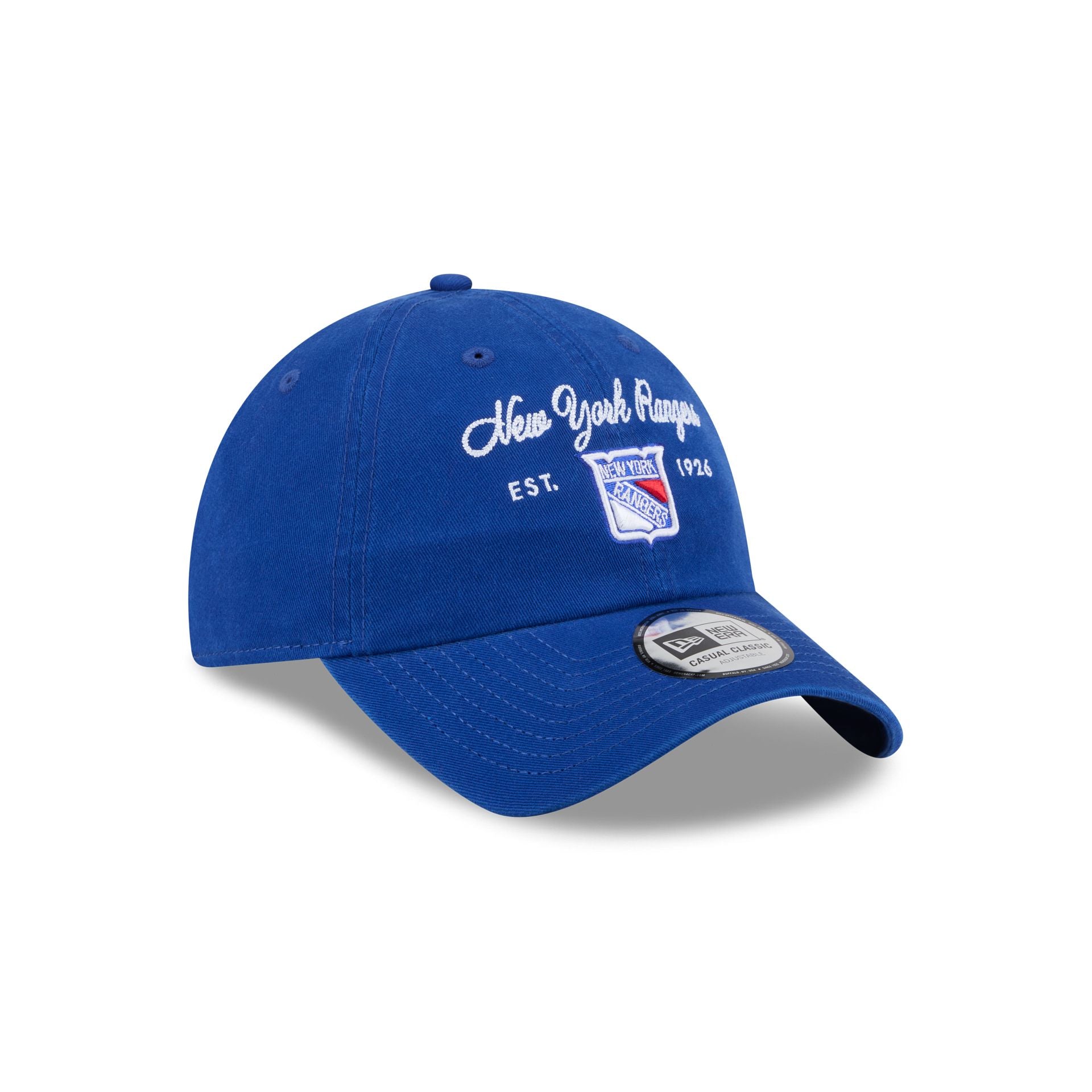 New York Rangers Script Wordmark Casual Classic Adjustable Hat