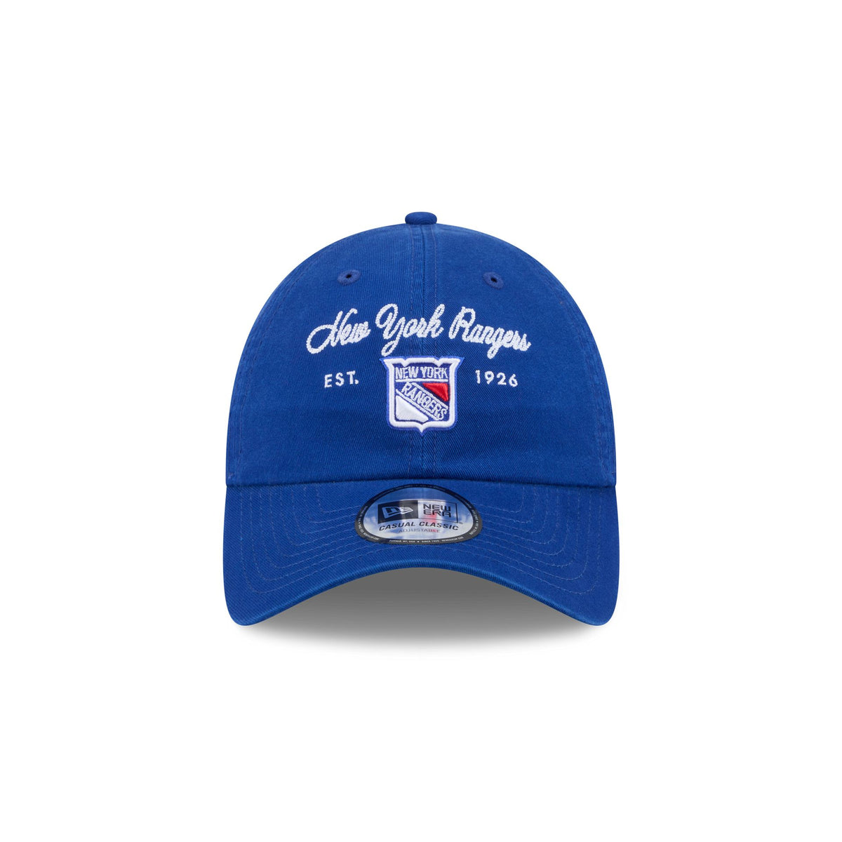 New York Rangers Script Wordmark Casual Classic Adjustable Hat