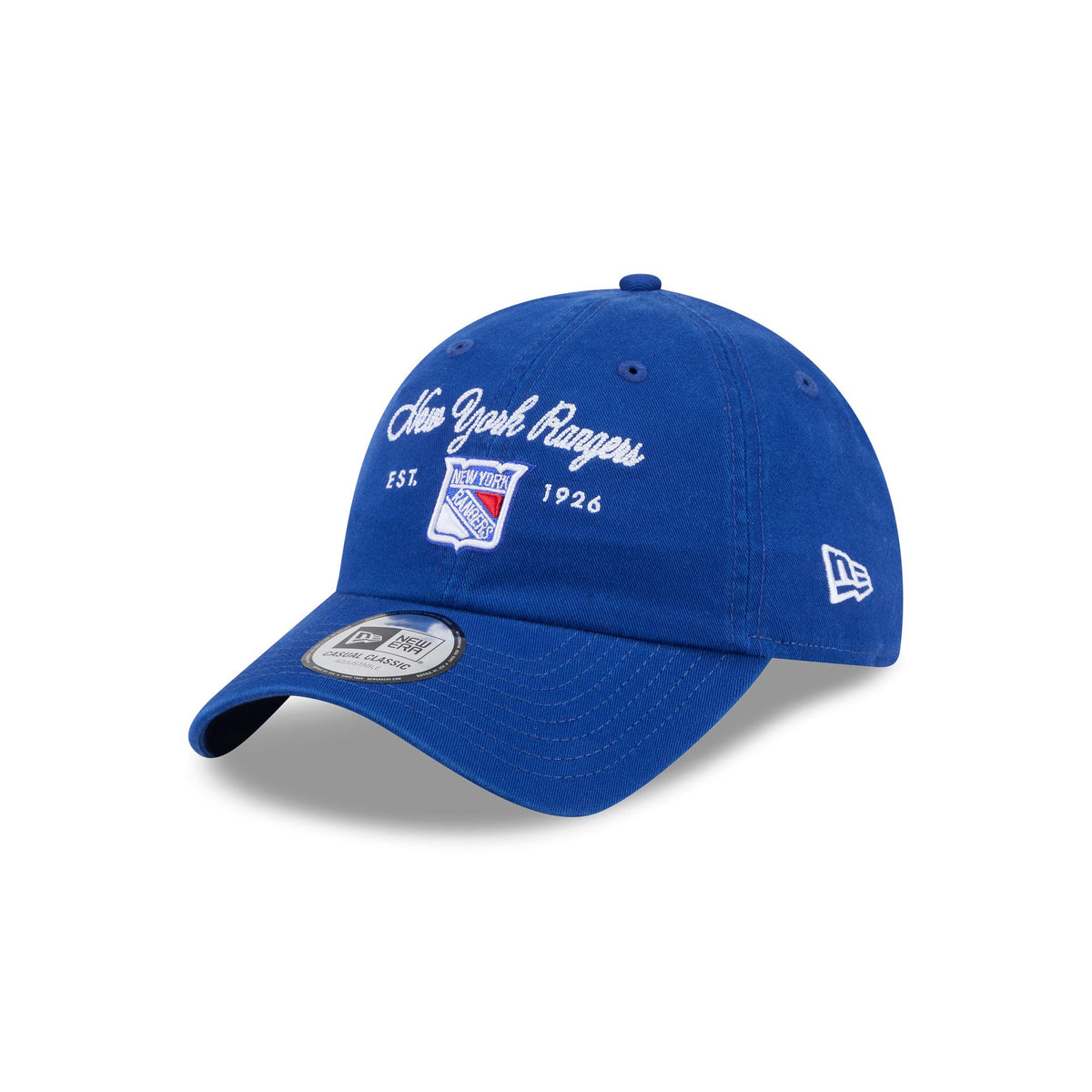 New York Rangers Script Wordmark Casual Classic Adjustable Hat