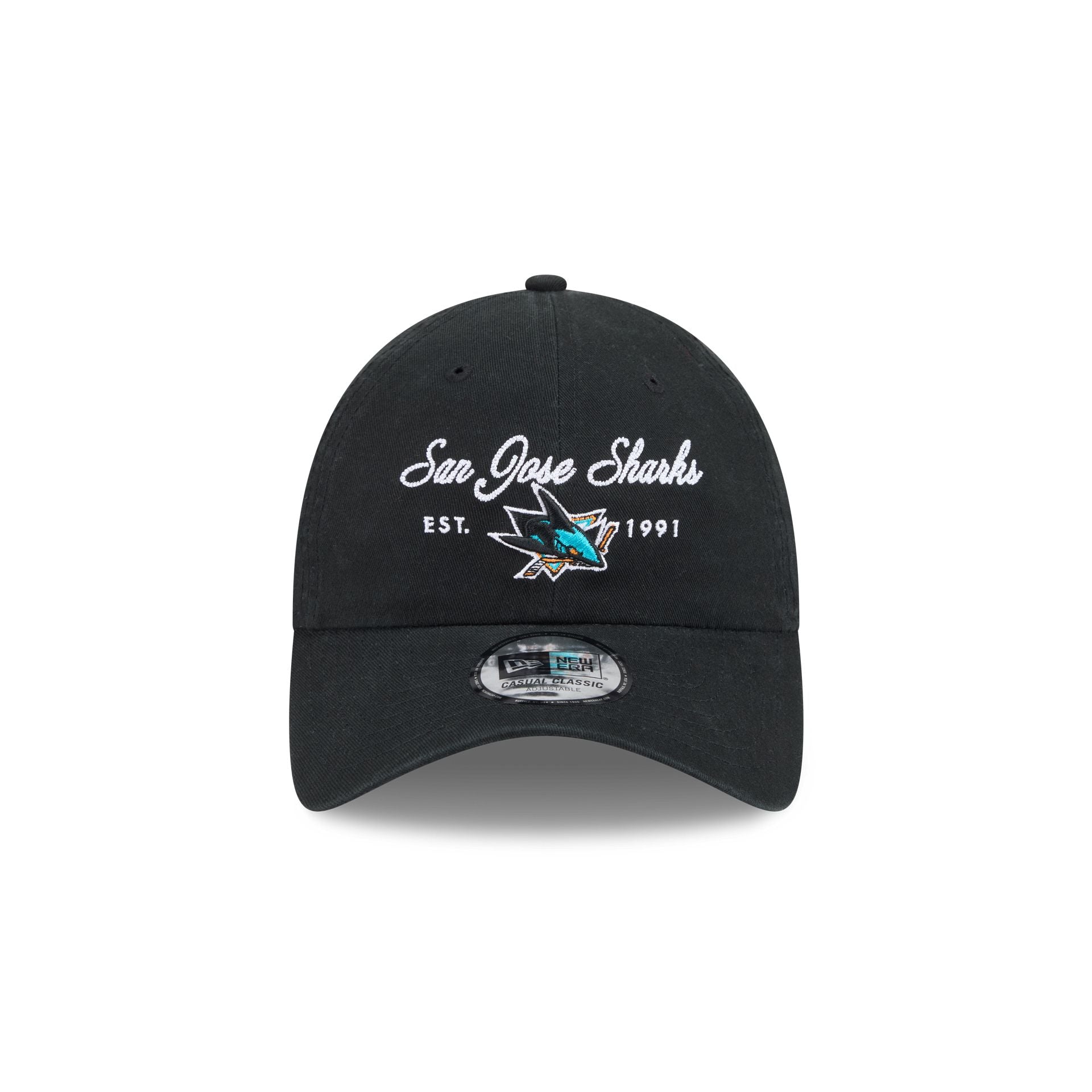 San Jose Sharks Script Wordmark Casual Classic Adjustable Hat