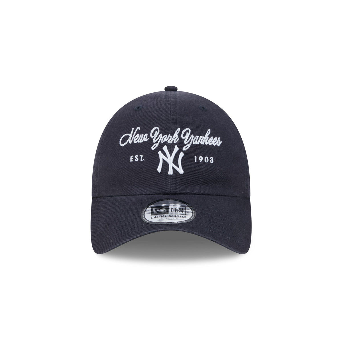 New York Yankees Script Wordmark Casual Classic Adjustable Hat