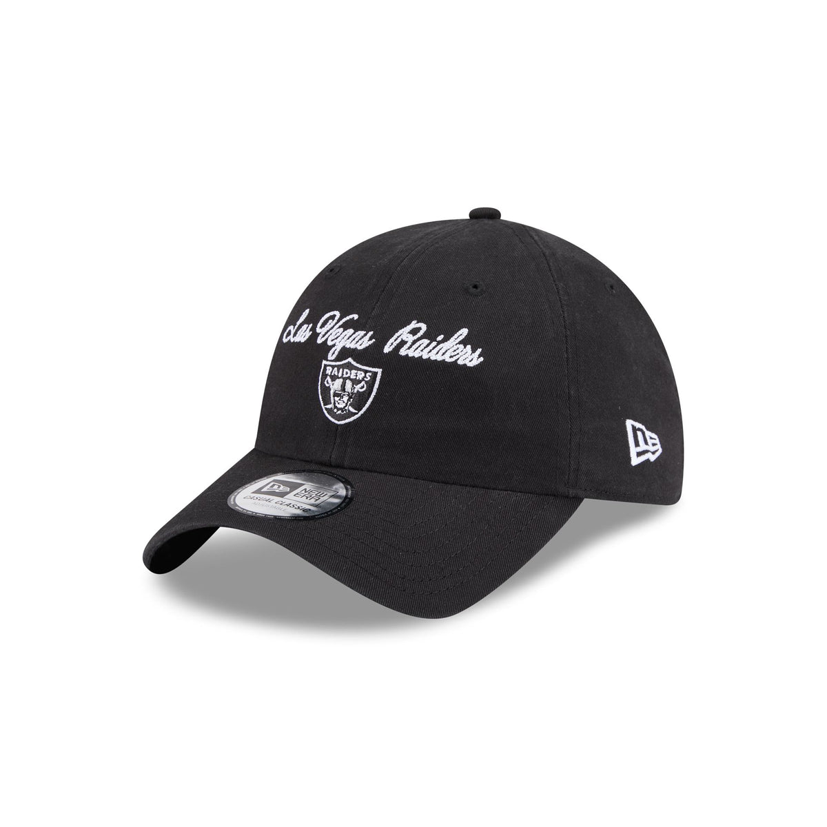 Las Vegas Raiders Script Wordmark Casual Classic Adjustable Hat