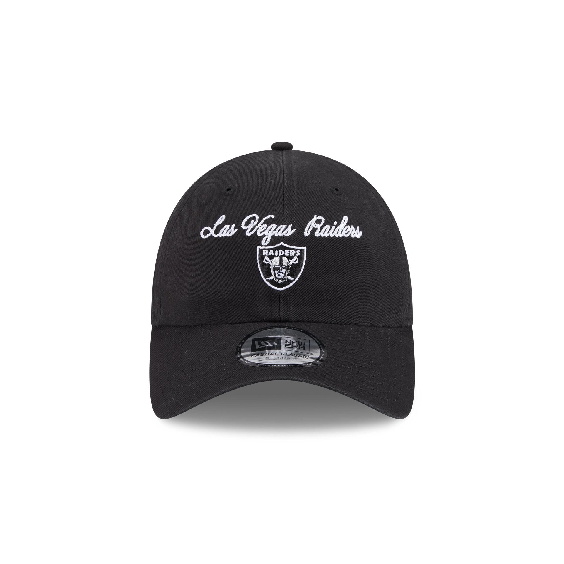 Las Vegas Raiders Script Wordmark Casual Classic Adjustable Hat