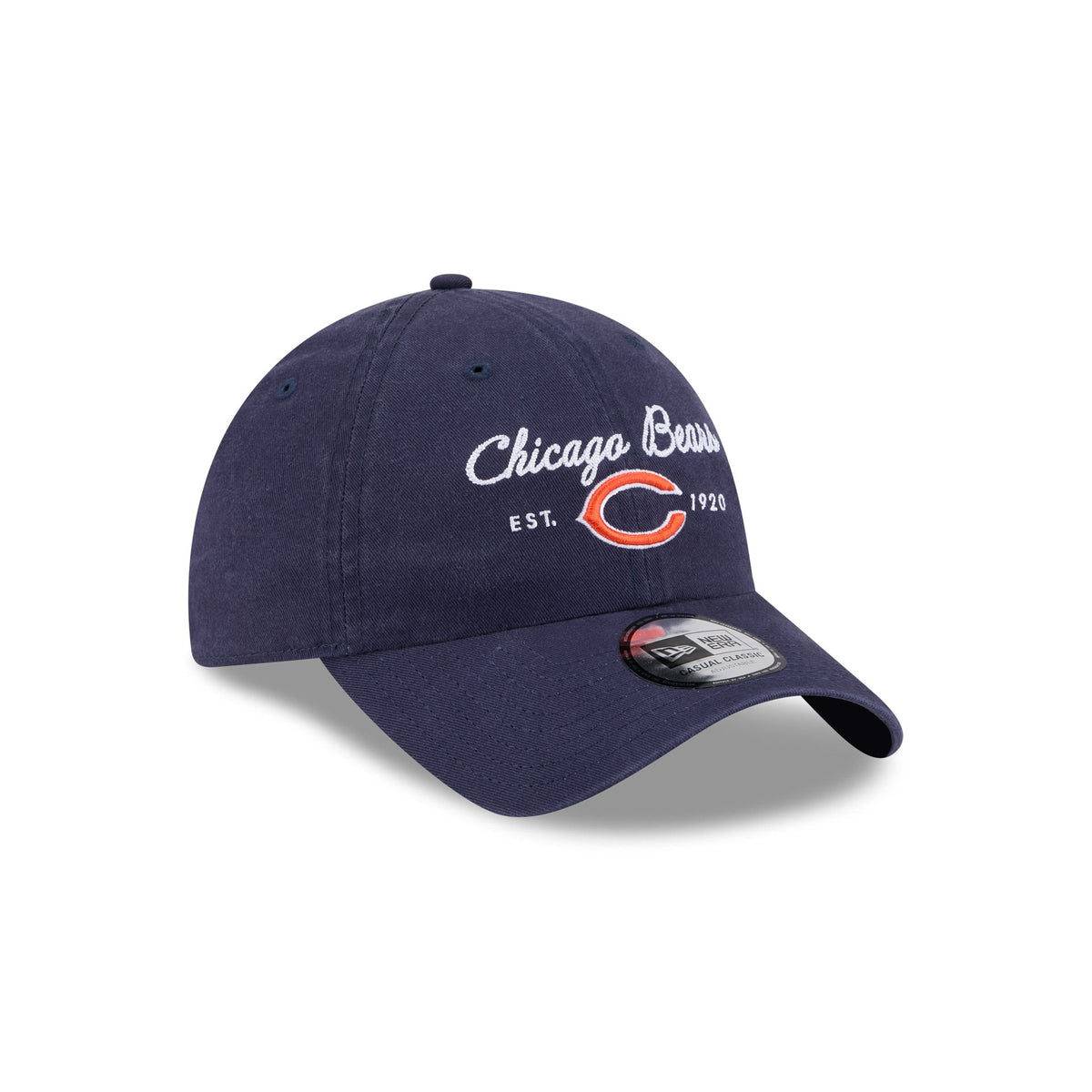 Chicago Bears Script Wordmark Casual Classic Adjustable Hat