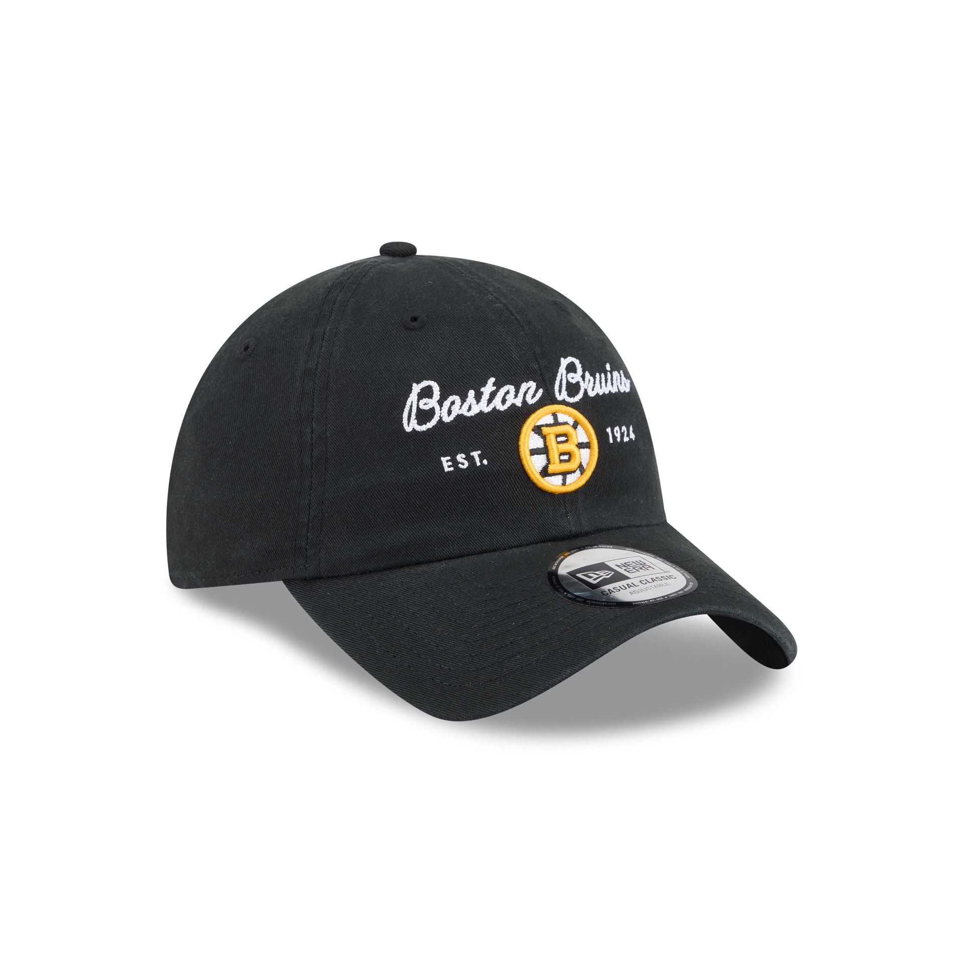 Boston Bruins Script Wordmark Casual Classic Adjustable Hat
