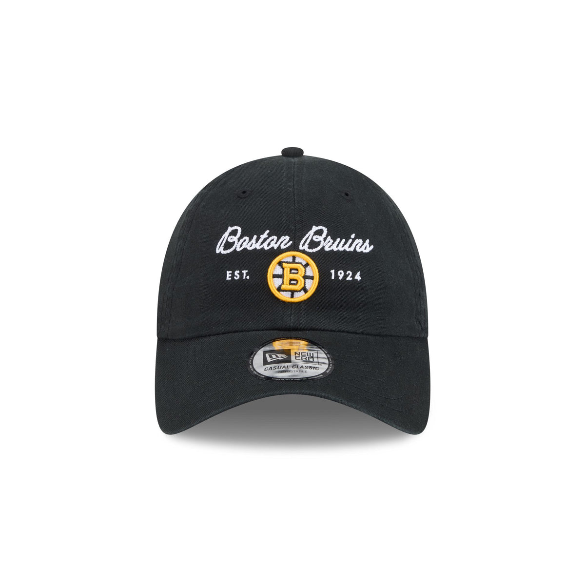 Boston Bruins Script Wordmark Casual Classic Adjustable Hat