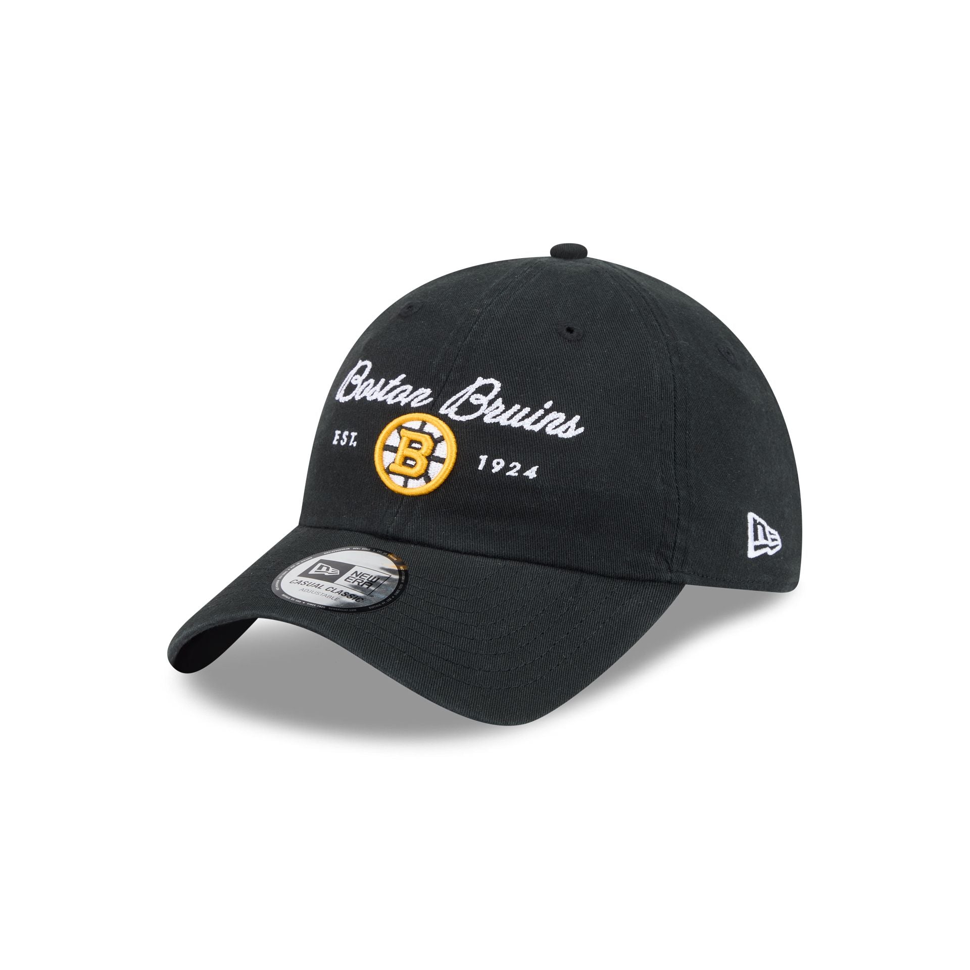 Boston Bruins Script Wordmark Casual Classic Adjustable Hat