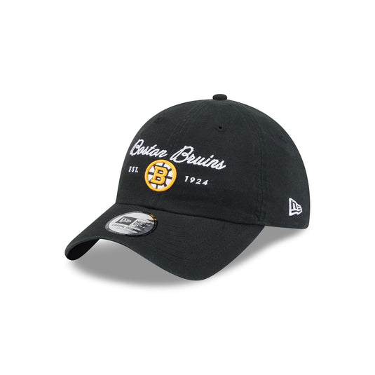 Boston Bruins Script Wordmark Casual Classic Adjustable Hat