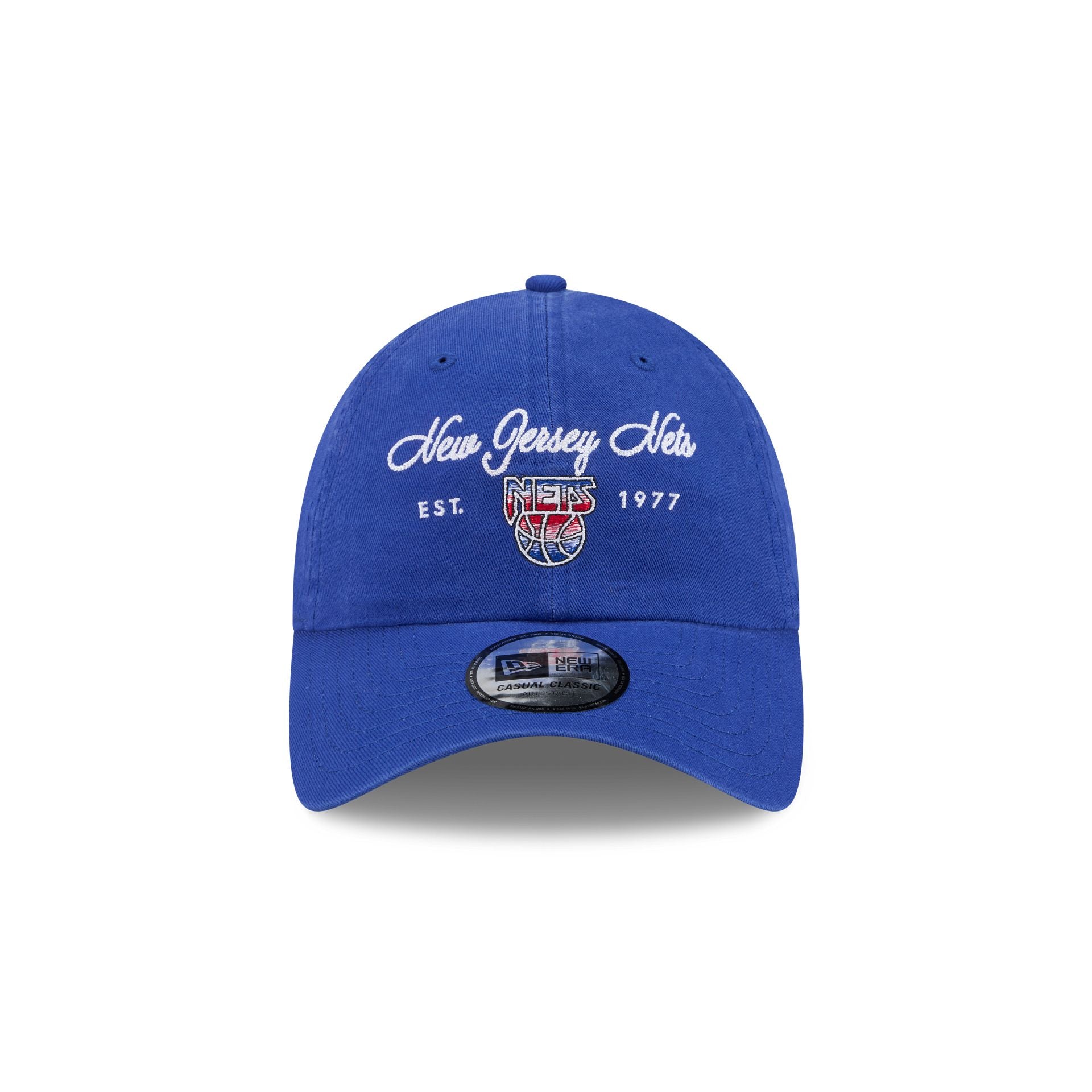 New Jersey Nets Script Wordmark Casual Classic Adjustable Hat