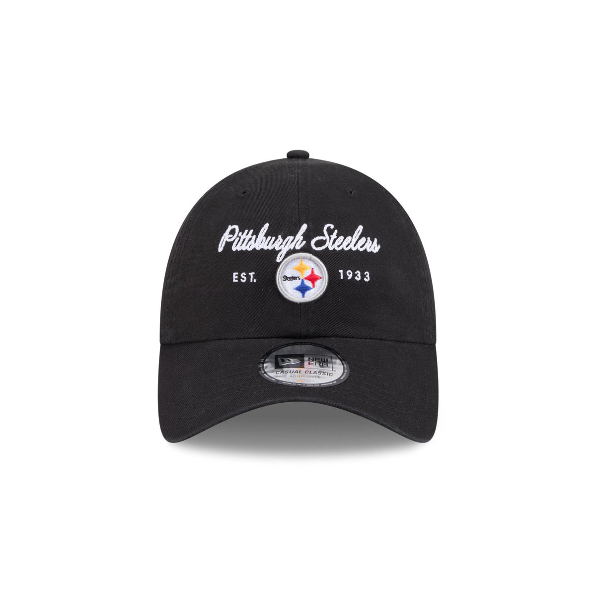 Pittsburgh Steelers Script Wordmark Casual Classic Adjustable Hat