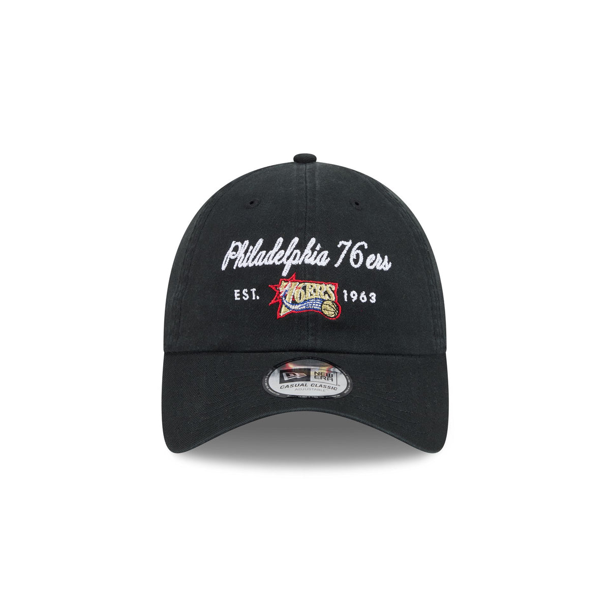 Philadelphia 76ers Script Wordmark Casual Classic Adjustable Hat