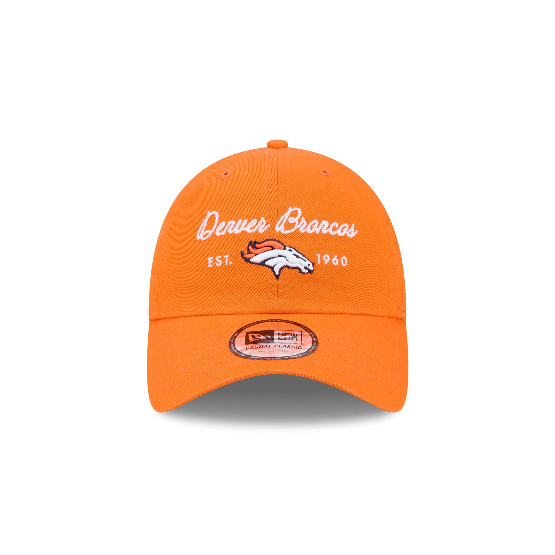 Denver Broncos Script Wordmark Casual Classic Adjustable Hat