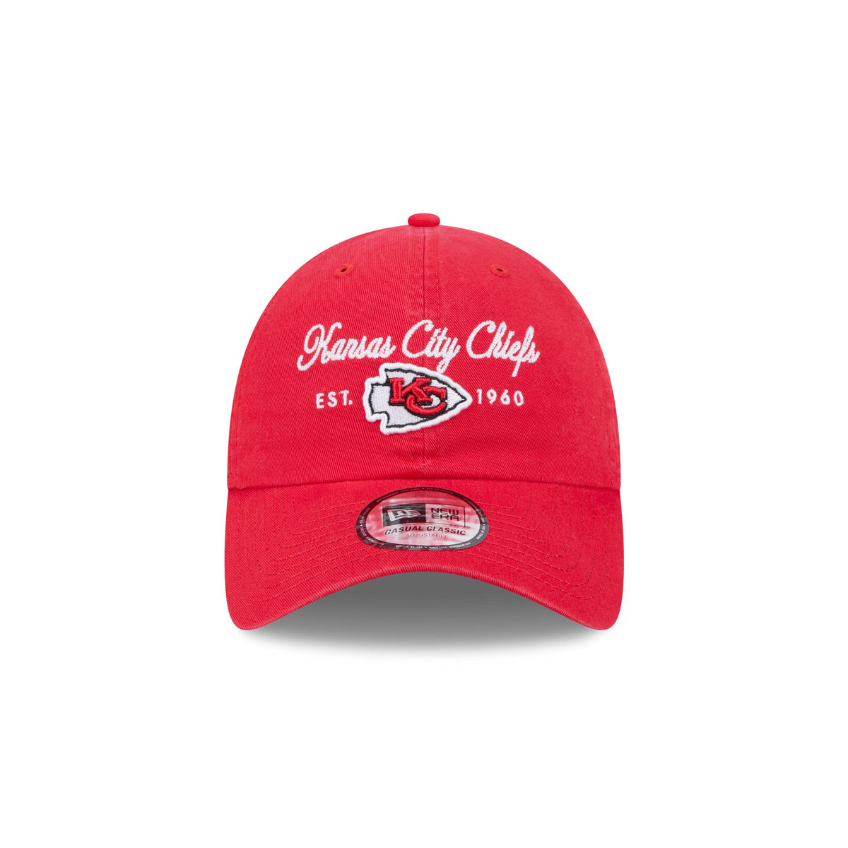 Kansas City Chiefs Script Wordmark Casual Classic Adjustable Hat