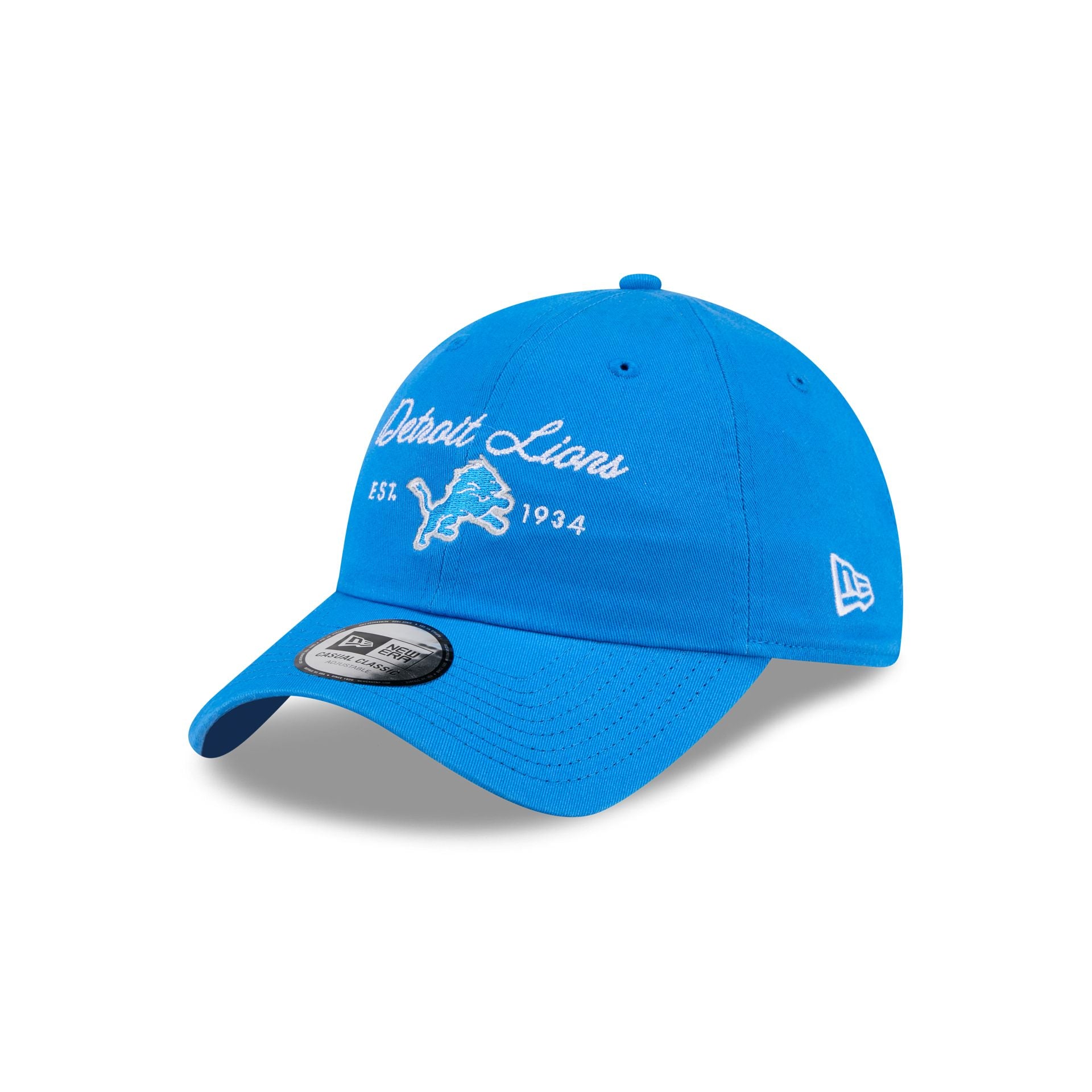 Detroit Lions Script Wordmark Casual Classic Adjustable Hat