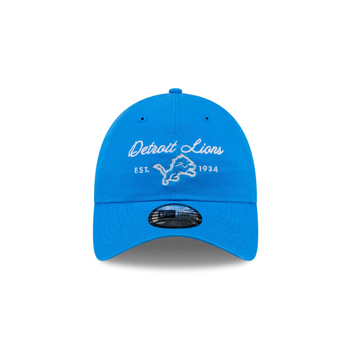 Detroit Lions Script Wordmark Casual Classic Adjustable Hat