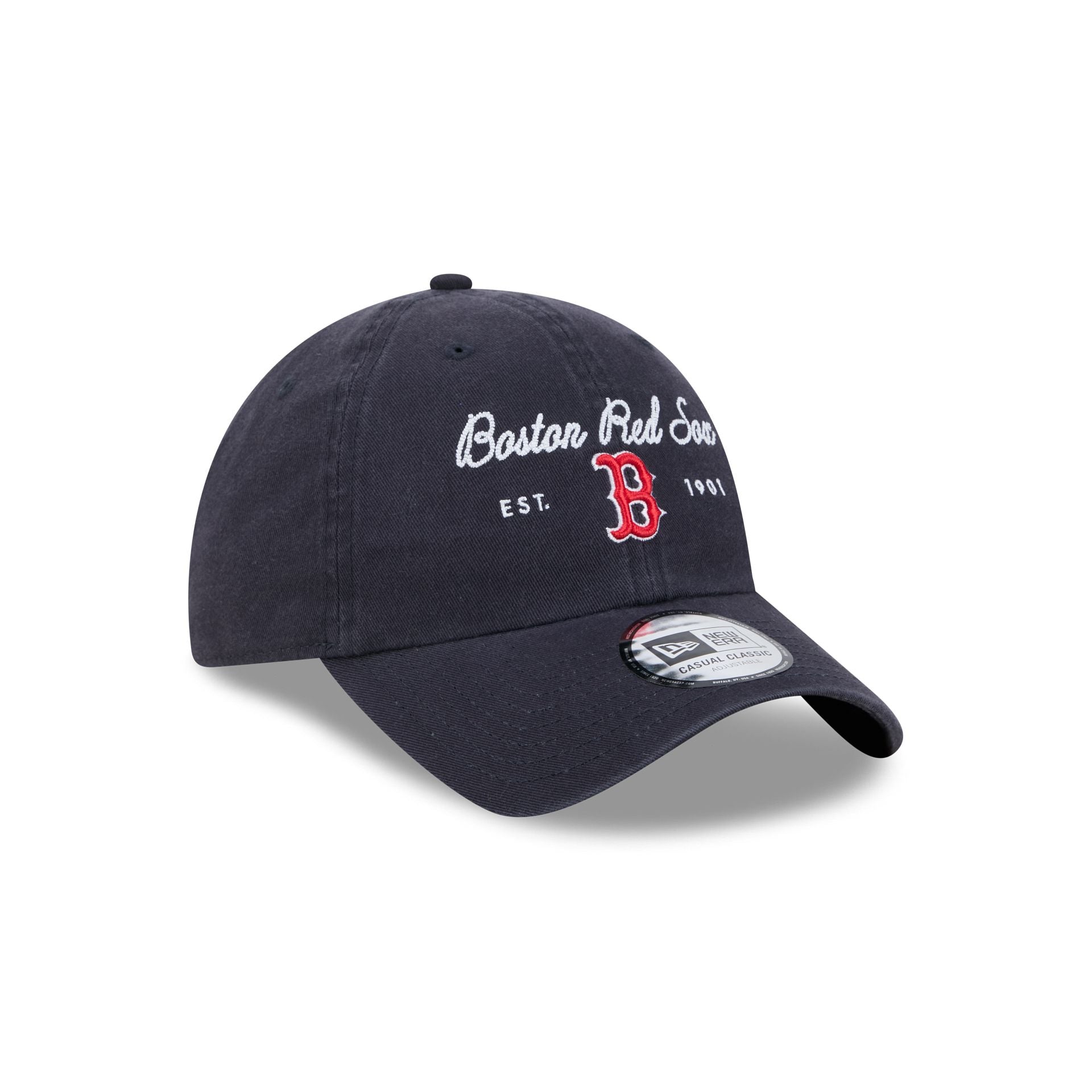 Boston Red Sox Script Wordmark Casual Classic Adjustable Hat