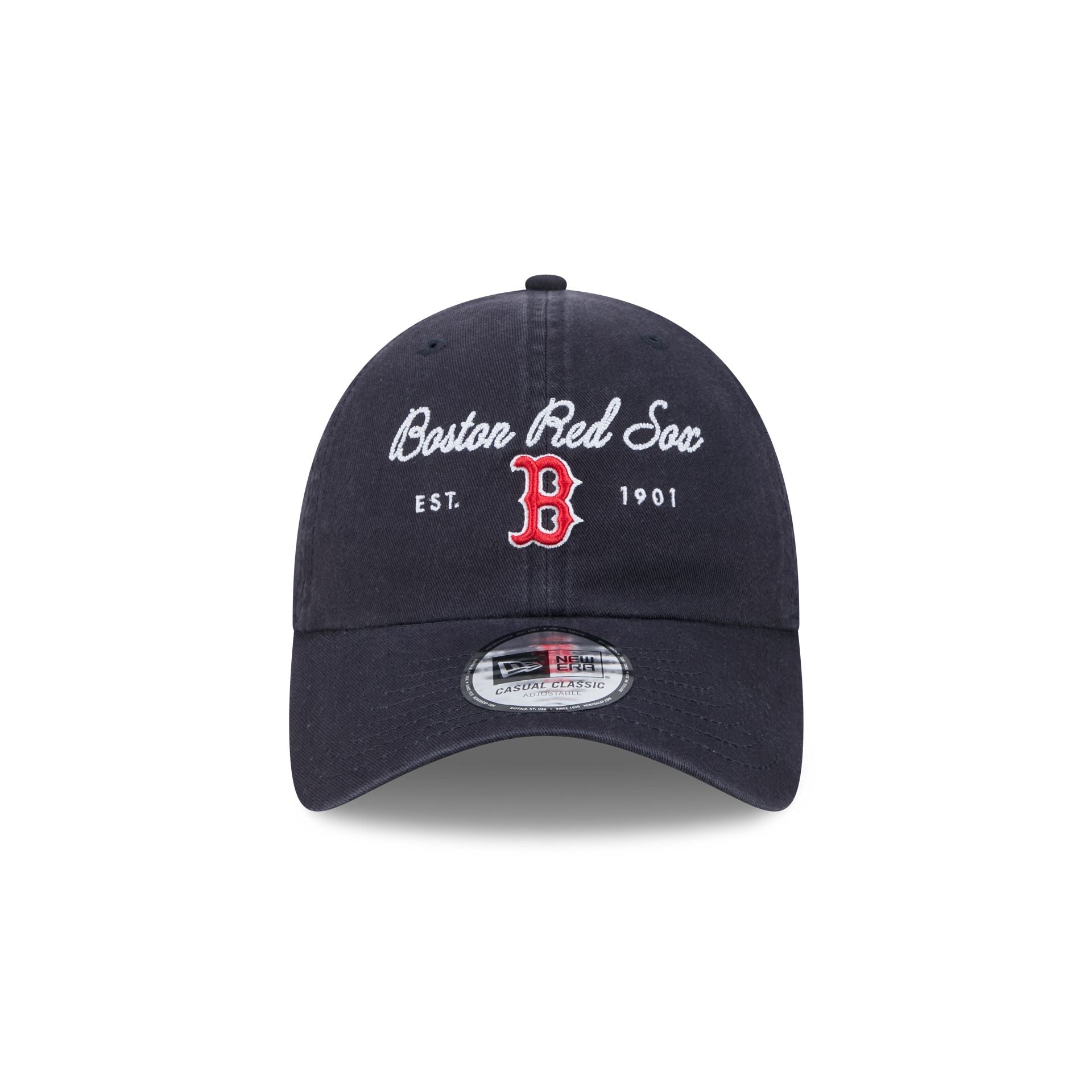 Boston Red Sox Script Wordmark Casual Classic Adjustable Hat