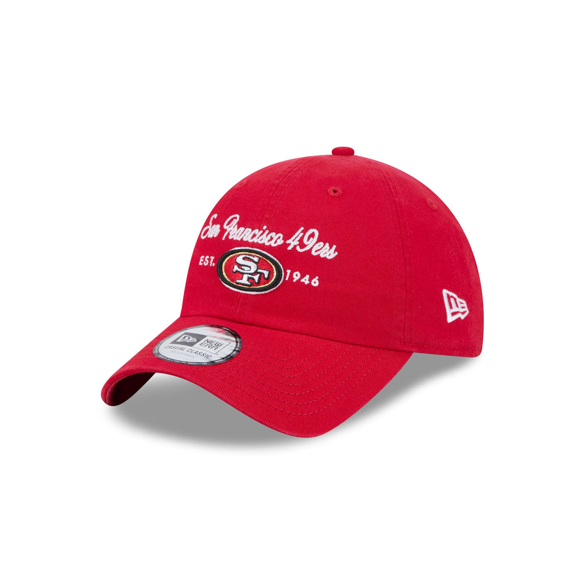 San Francisco 49ers Script Wordmark Casual Classic Adjustable Hat