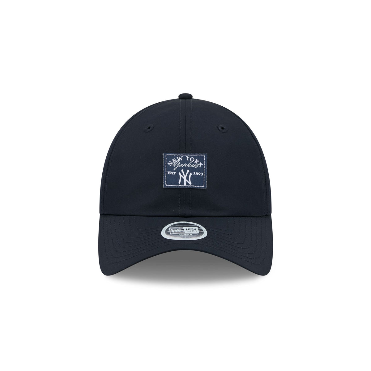 New York Yankees Woven Patch Women's Open Back Ponytail Hat