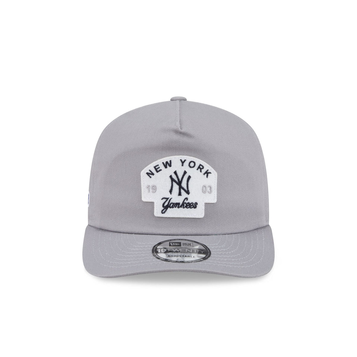 New York Yankees Felt Patch Gray 19TWENTY Snapback Hat